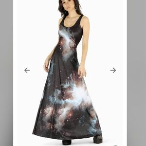 BM Galaxy Black Maxi Dress
